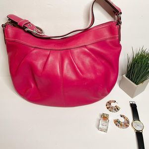 Coach Soho Pleated Hobo Leather Satchel Bag F13731